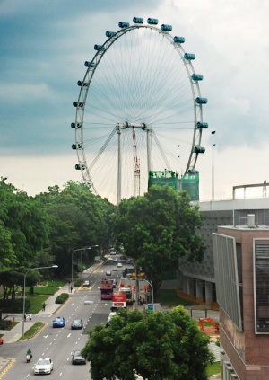 Singapur - ruské kolo Singapore flyer